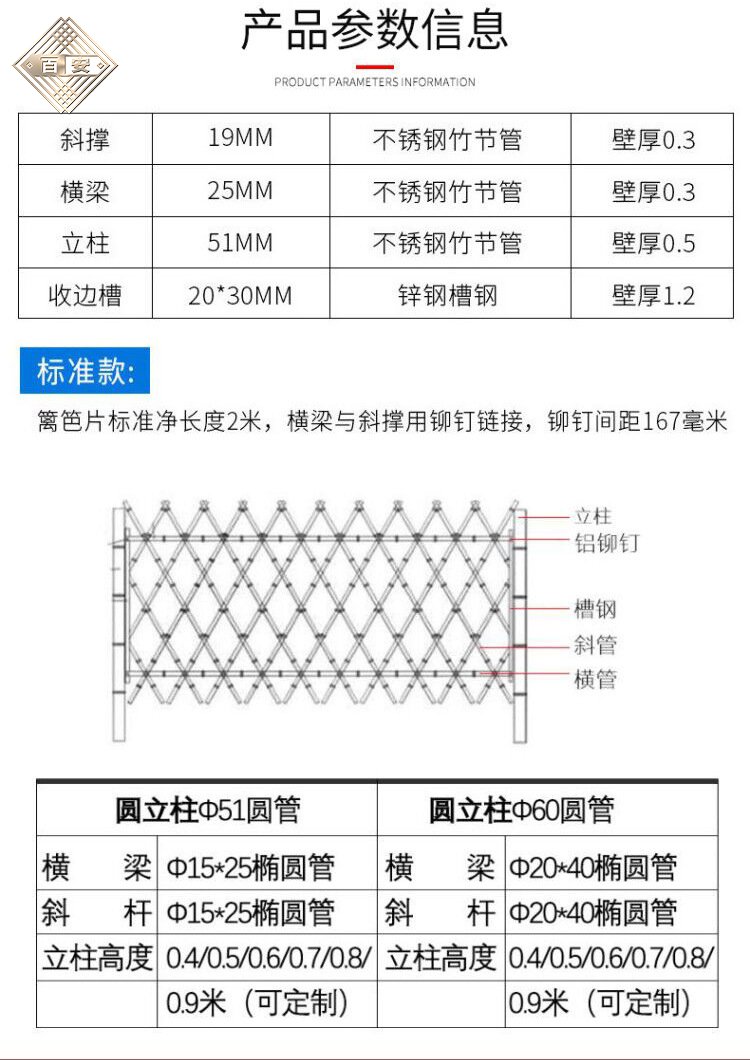 仿竹護欄